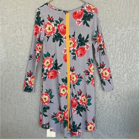 Matilda Jane Say I'm‎ A Dreamer Floral Print Long Sleeve Dress - Picture 4 of 9